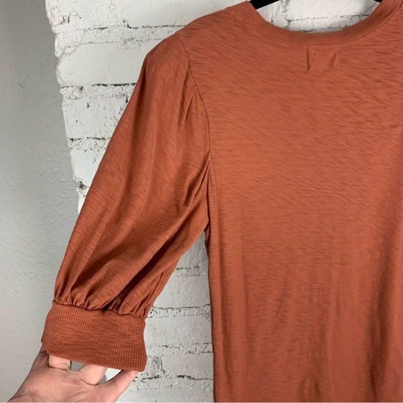 Nation LTD Rimma Exaggerated Sleeve Pleated Puff Tee XS - Picture 9 of 12